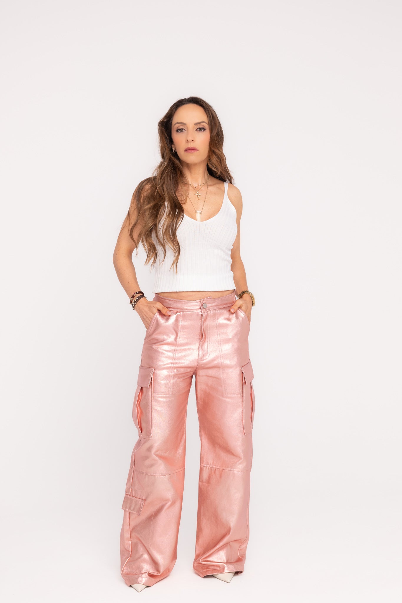 Jeans Foil Rosa